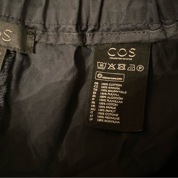 Navy Blue COS Cotton Shorts - Picture 6 of 6